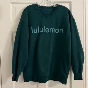 Lululemon women's sweatshirt with Lululemon on front size medium